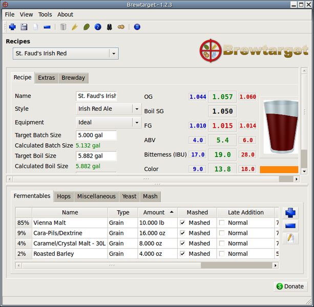 brewtarget — Программное обеспечение для пивоварения GUI GUI