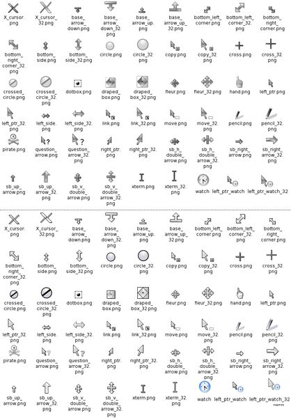 crystalcursors — X11 тема для мыши с кристальным взглядом и чувством