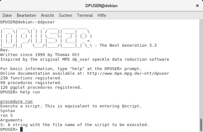 dpuser — Интерактивный язык для обработки чисел, строк и матриц