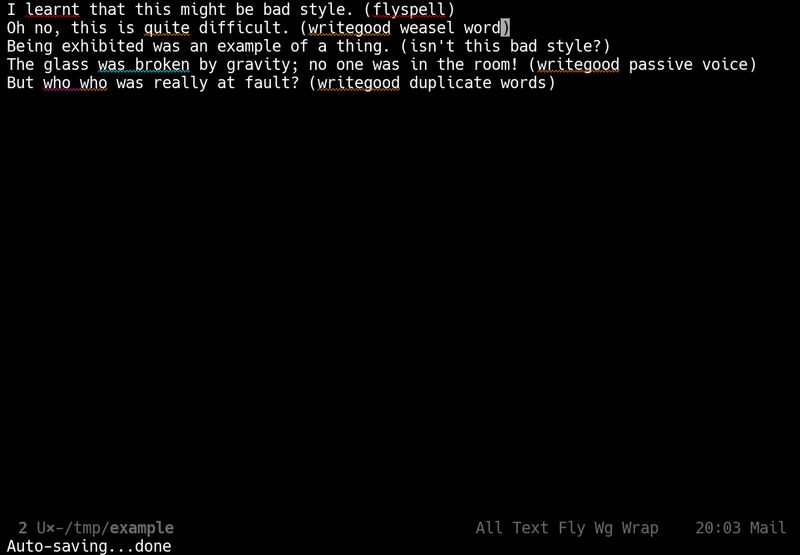 elpa-writegood-mode — Незначительный режим для Emacs для улучшения написания на английском языке