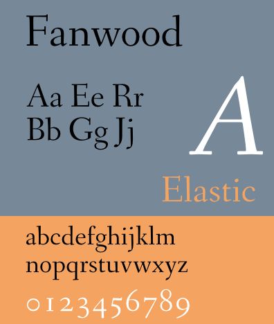 fonts-fanwood — шрифт, похожий на шрифт Fairfield