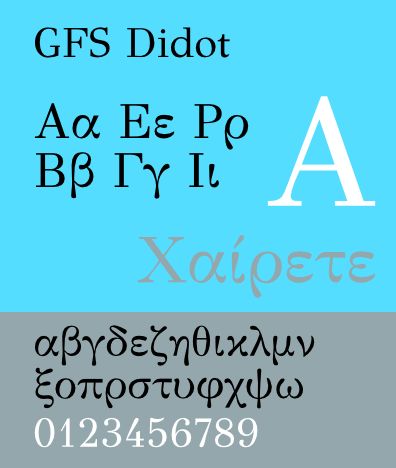 fonts-gfs-didot — семья греческого шрифта (пробуждение дидотов)