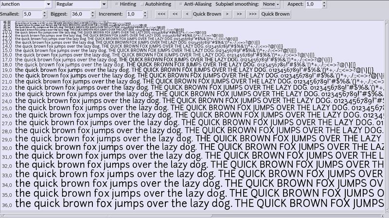 fonts-junction — гуманистический шрифт без засечек