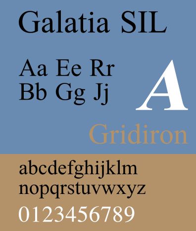 fonts-sil-galatia — семейство шрифтов для латинского-1 и греческого (политоническая поддержка)