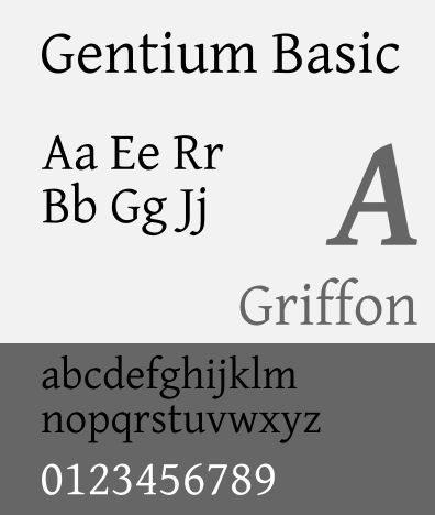 fonts-sil-gentium-basic — умные семейства шрифтов Unicode (Basic и Book Basic) на основе Gentium