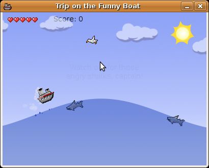 funnyboat — игра-головоломка с прокруткой аркады на пароходе