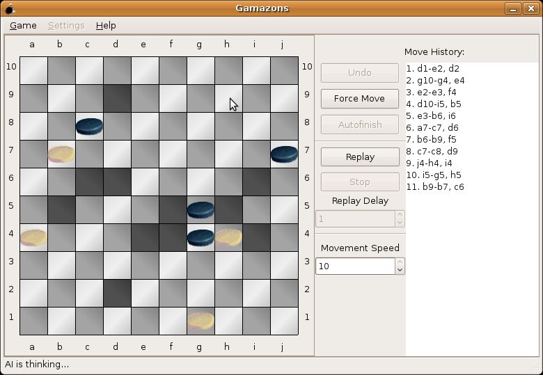 gamazons — Amazons boardgame для GNOME