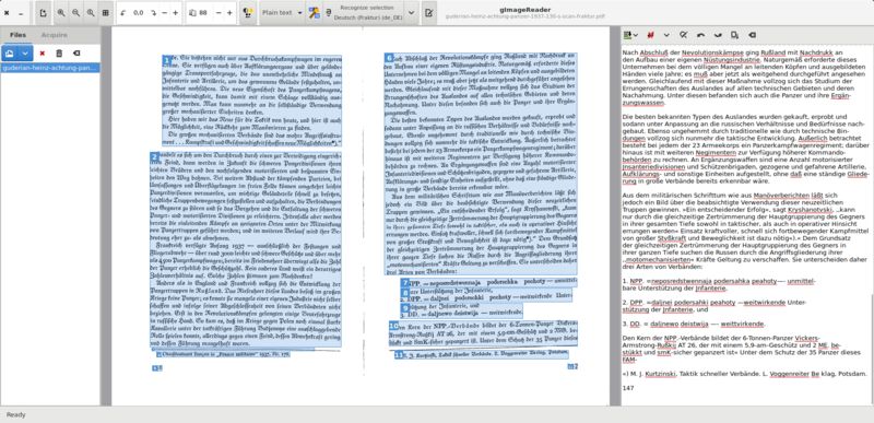 gimagereader — Графический GTK+ front-end для tesseract-ocr