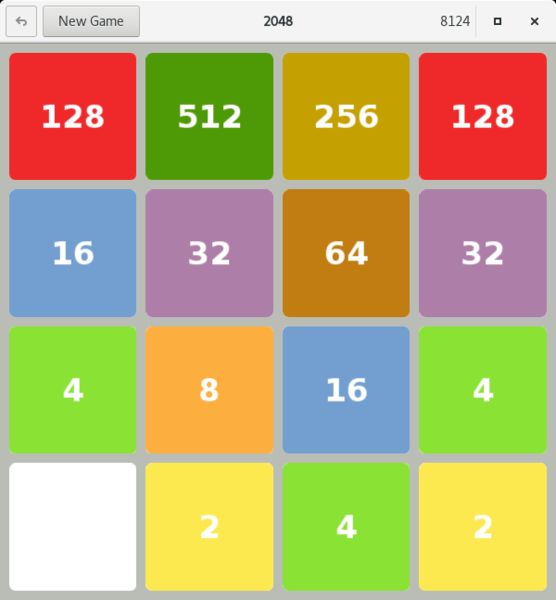 gnome-2048 — игра-головоломка