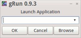 grun — Диалог запуска на основе GTK+