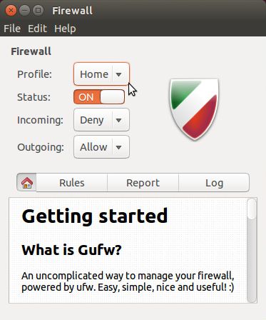 gufw — графический интерфейс пользователя для ufw