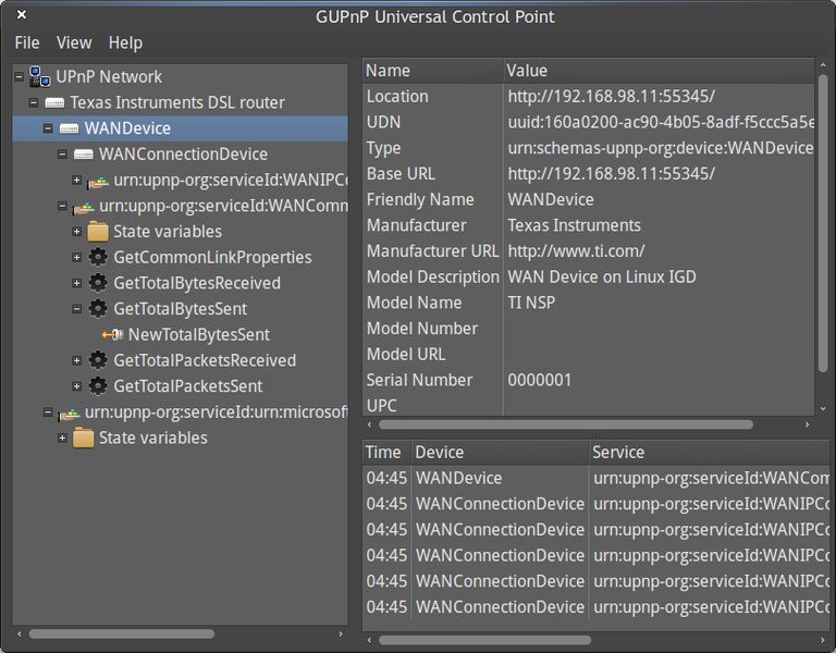gupnp-tools — инструменты для тестирования UPnP-устройств и контрольных точек