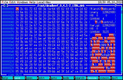 ht — Viewer/editor/analyser (в основном) для исполняемых файлов