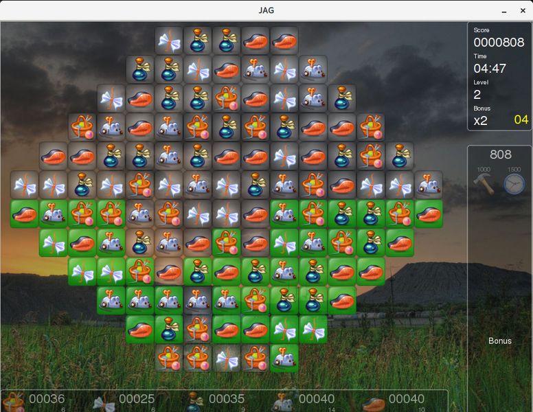 jag — игра аркада и головоломка 2D