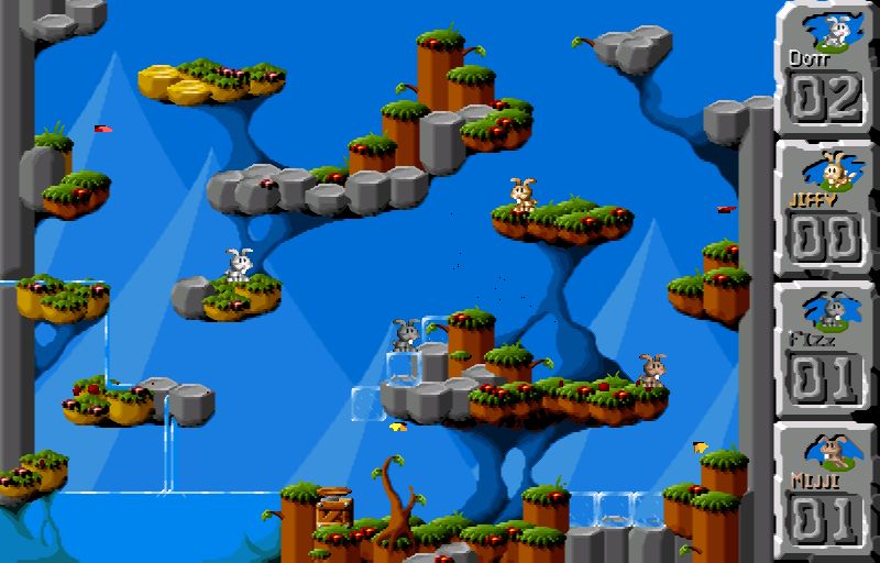 jumpnbump — милая многопользовательская игровая платформа с кроликами