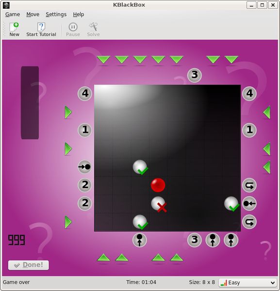 kblackbox — Игра Черный ящик головоломка
