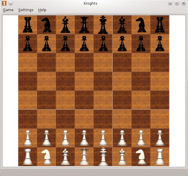 knights — шахматный интерфейс для платформы KDE