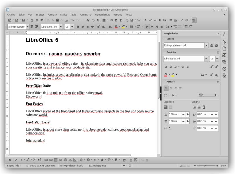 libreoffice-gtk3 — пакет офисной производительности - интеграция GTK+ 3