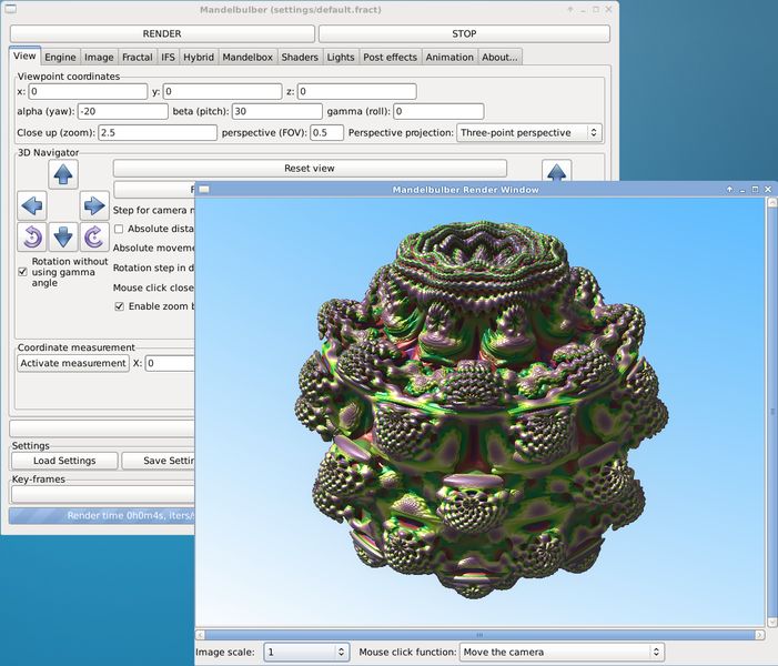 mandelbulber — 3D-фрактальный рендеринг и аниматор
