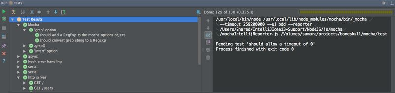 mocha — простая, гибкая, веселая тестовая среда - модуль Node.js