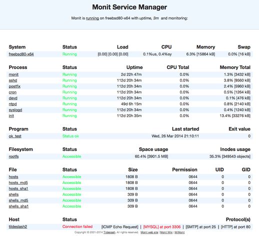 monit — утилита для мониторинга и управления демонами или аналогичными программами