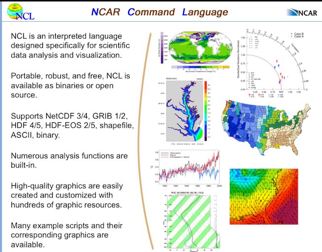 ncl-ncarg — Командный язык NCAR и графика NCAR