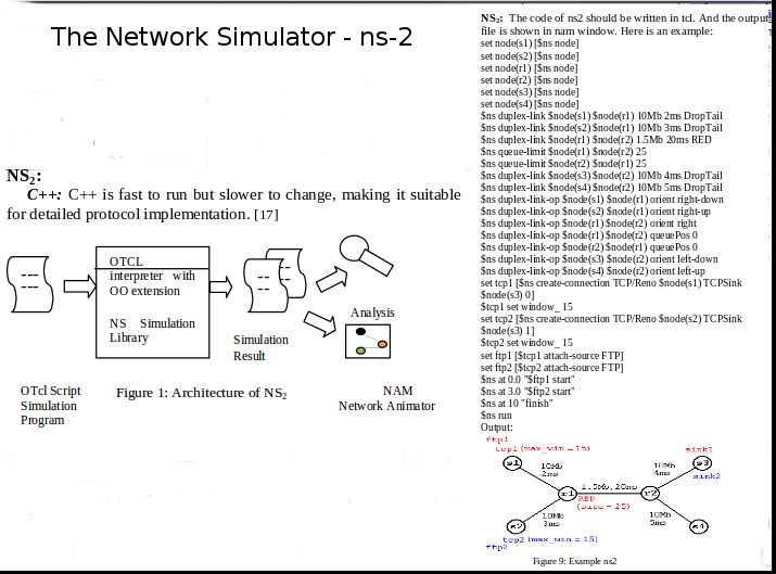 ns2 — Дискретный симулятор событий, ориентированный на сетевые исследования
