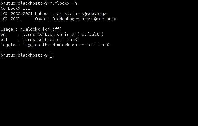 numlockx — включить NumLock в сеансах X11