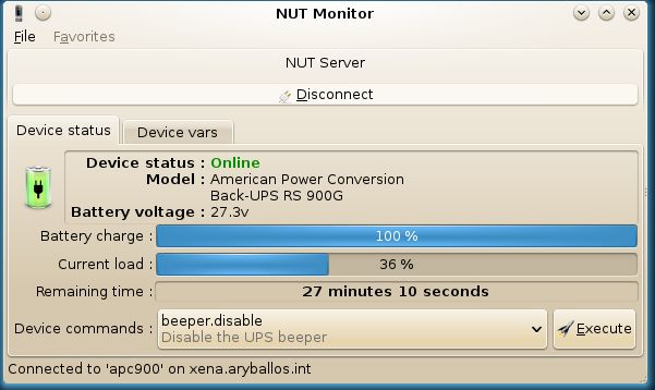 nut-monitor — сетевые инструменты ИБП - приложение GUI для мониторинга состояния ИБП
