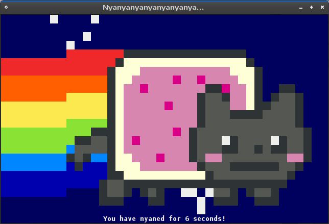 nyancat — Анимированный терминал Nyancat