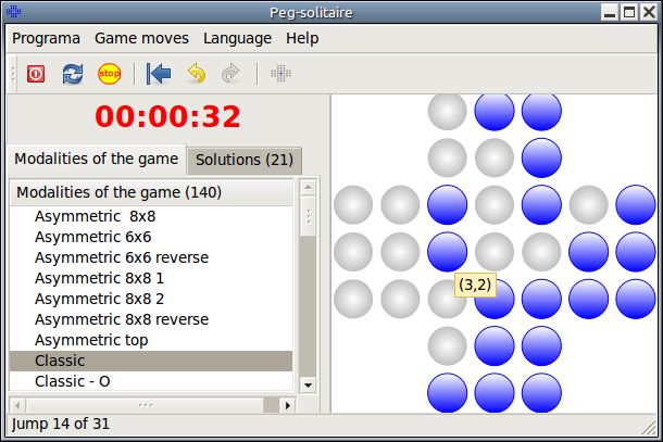 peg-solitaire — Настольная игра для одного игрока с колышками