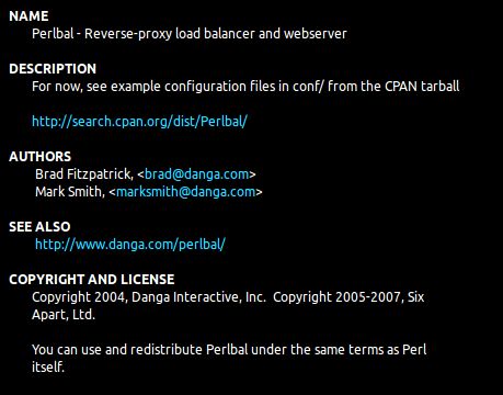 perlbal — Балансировщик нагрузки на основе прокси-сервера на основе Perl и веб-сервер
