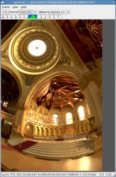 pfsglview — командной строки HDR-манипуляционных программ (OpenGL/GLUT viewer)