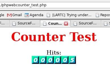 phpwebcounter — простой и легкий веб-счетчик посещений