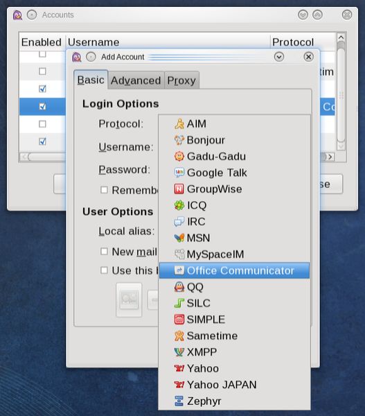 pidgin-sipe — Плагин Pidgin для MS Office Communicator и MS Lync
