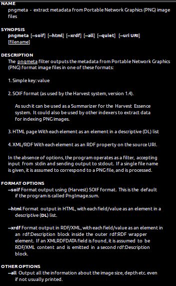 pngmeta — Отображать информацию метаданных из изображений PNG