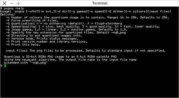 pngnq — инструмент для оптимизации изображений PNG (Portable Network Graphics)