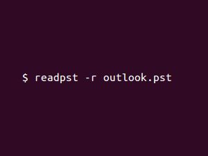 pst-utils — инструменты для чтения файлов Microsoft Outlook PST