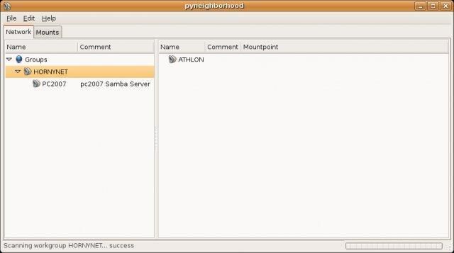 pyneighborhood — PyGTK2 браузер SAMBA