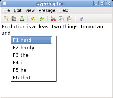 pyprompter — интеллектуальный интеллектуальный текстовый редактор wxPython