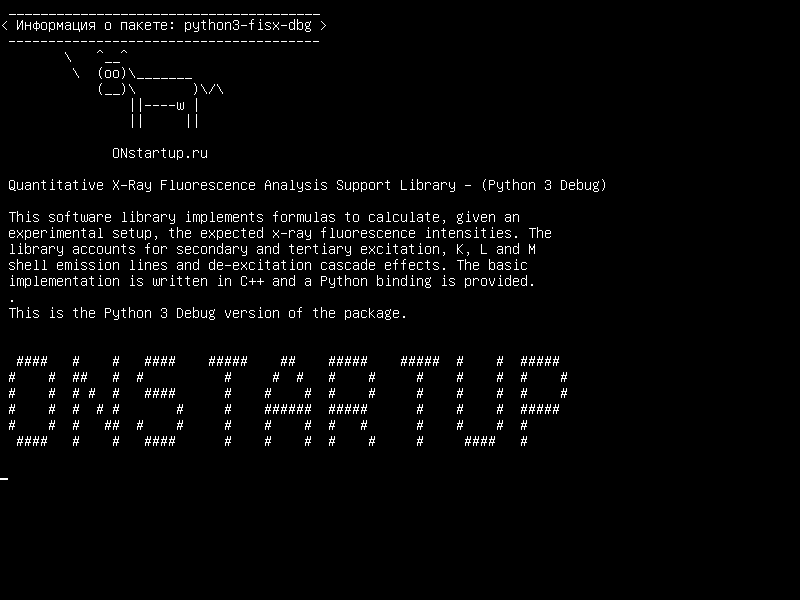python3-fisx-dbg — Количественная библиотека поддержки анализа флуоресценции рентгеновских лучей - (отладка Python 3)