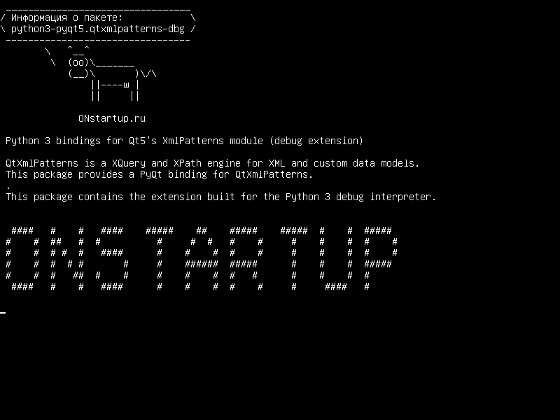 python3-pyqt5.qtxmlpatterns-dbg — Связывание Python 3 для модуля XmlPatterns Qt5 (расширение отладки)