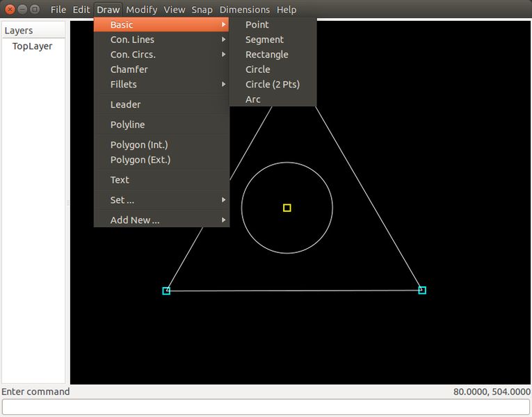 pythoncad — Программа автоматизированного проектирования (CAD)