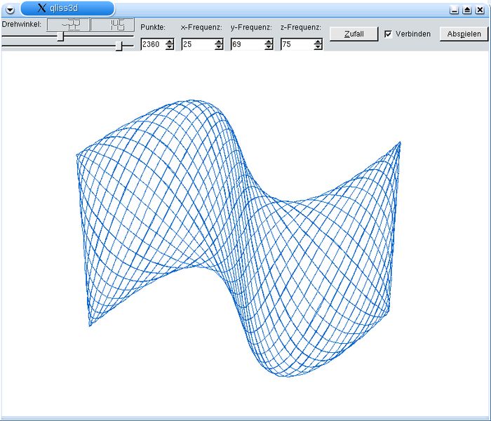 qliss3d — демонстрационный инструмент для фигур Лиссажу