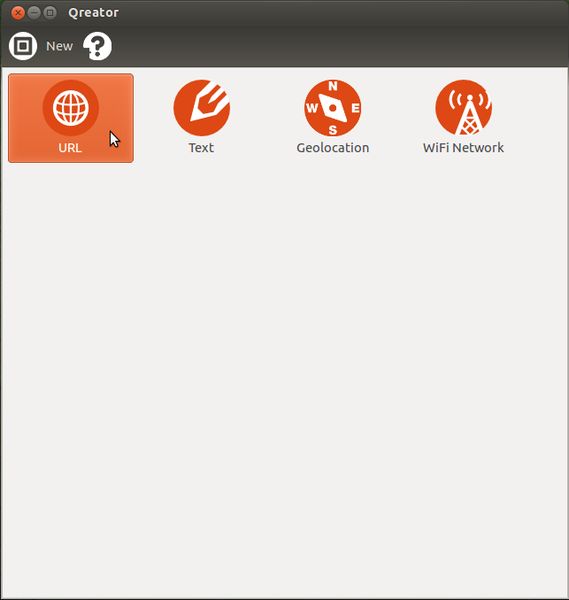 qreator — графическая утилита для создания QR-кодов