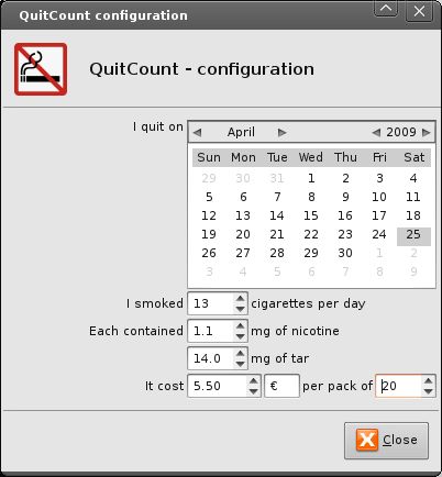 quitcount — Маленький инструмент, который может помочь вам бросить курить