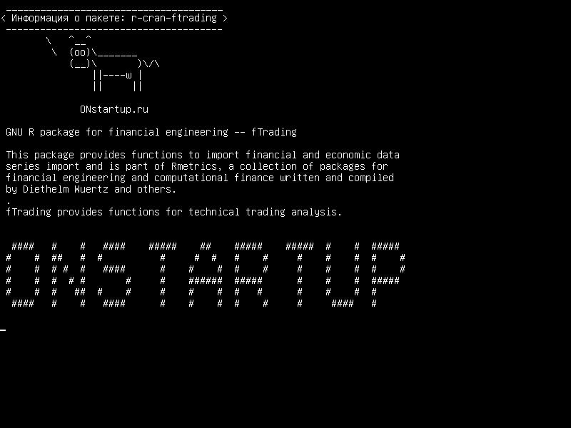 r-cran-ftrading — GNU R для финансового проектирования - fTrading