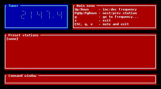 radio — радиоприемник на основе ncurses