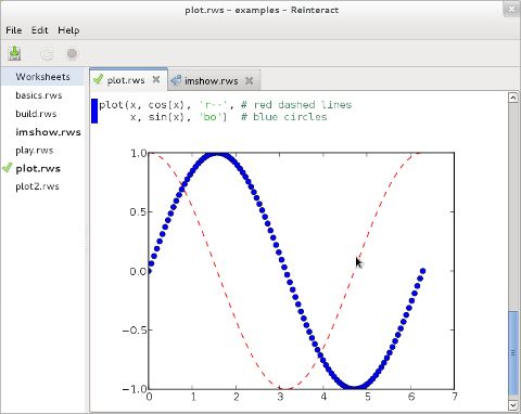 reinteract — Графическая оболочка Python на основе рабочего листа