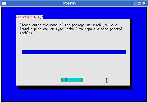 reportbug — сообщает об ошибках в дистрибутиве Debian